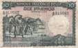 Belgian Congo - 10  Francs (#014E-49_VG)