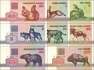Belarus: 0.5 - 100 Rubles (8 banknotes)