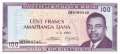 Burundi - 100  Francs (#029b-81_UNC)