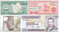 Burundi: 10 - 100 Francs - (4 Banknoten)