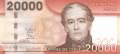 Chile - 20.000  Pesos (#165g_UNC)