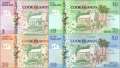 Cook Islands:  3 - 50 Dollars (4 banknotes)