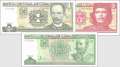 Kuba: 1 - 5 Pesos (3 Banknoten)