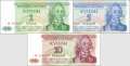 Transnistria: 1 - 10 Rubles (3 banknotes)