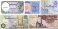 Egypt: 5 Piastres - 1 Pound (5 banknotes)