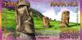Easter Island - 2.500  Rongo - plastic (#A3_UNC)