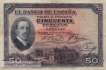 Spanien - 50  Pesetas (#072a_F)