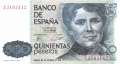 Spain - 500  Pesetas (#157_UNC)