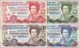 Falkland Islands: 5 - 50 Pounds (4 banknotes)