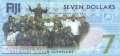 Fiji - 7  Dollars - Replacement (#120R_UNC)