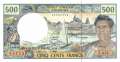 Franz. Pazifik Territorien - 500  Francs (#001g_UNC)