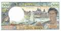 French Pacific Territories - 500  Francs (#001h_UNC)