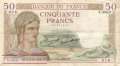 Frankreich - 50  Francs (#081-36_F)