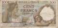 Frankreich - 100  Francs (#094-42_VG)