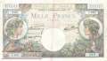 Frankreich - 1.000  Francs (#096a-40_VG)