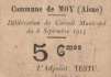 Frankreich - Moy / Aisne - 5  Centimes (#1640_XF)