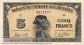 Französisch Westafrika - 5  Francs (#028a_AU)