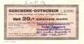 HO Geschenk-Gutschein - 20  Mark (#DDR-GS41-3b_UNC)