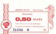 Speisetalon Hotels Zinnowitz - 0,50  Mark (#DDR-HG64_1b_UNC)