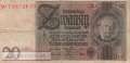 Deutschland - 20  Reichsmark (#DEU-184a_F)