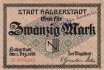 Halberstadt - 20  Mark - cancelled (#DGN209_3-1_AU)