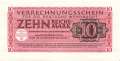 Germany - 10  Reichsmark (#DWM-10_UNC)