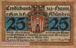 Hann. Münden - 25  Pfennig (#SS0577_1a-2_VG)