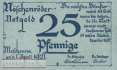 Nöschenrode - 25  Pfennig (#SS0980_7b-1_UNC)