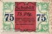 Schobüll - 75  Pfennig (#SS1194_9_VF)