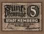 Kemberg - 5  Pfennig (#VAK019_1aD_UNC)