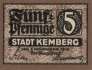 Kemberg - 5  Pfennig (#VAK019_1aE_UNC)