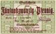 Kyritz - 25  Pfennig (#VAK060_2_UNC)