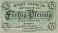 Lahr i. Br. - 50  Pfennig (#VAL006_10a_UNC)