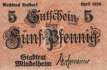 Mindelheim - 5  Pfennig (#VAM040_6a_UNC)