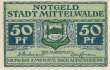 Mittenwalde - 50  Pfennig (#VAM042_1e_UNC)