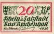 Bad Reichenhall - 20  Pfennig (#VAR022_8_UNC)
