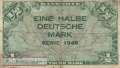 Germany - 1/2  Deutsche Mark (#WBZ-01_VG)