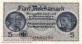 Germany - 5  Reichsmark (#ZWK-004a_UNC)