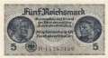 Deutschland - 5  Reichsmark (#ZWK-004b_AU)