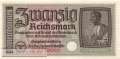Deutschland - 20  Reichsmark (#ZWK-005a_UNC)