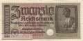 Deutschland - 20  Reichsmark (#ZWK-005a_VF)