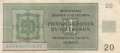 Protectorate of Bohemia and Moravia - 20  Kronen (#ZWK-015a_VF)