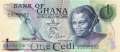 Ghana - 1  Cedi (#013c-1_UNC)
