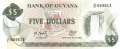 Guyana - 5  Dollars (#022f-U9_UNC)