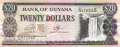 Guyana - 20  Dollars (#030f_UNC)