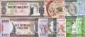 Guyana:  20 - 5.000 Dollars (6 Banknoten)