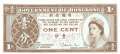 Hong Kong - 1 Cent (#325b_UNC)