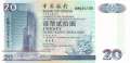 Hong Kong - 20  Dollars (#329f_UNC)