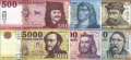 Ungarn: 500 - 20.000 Forint (6 Banknoten)