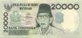 Indonesien - 20.000  Rupiah - Ersatzbanknote (#138aR_UNC)